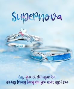 Khuyên tai hình trăng đá moon